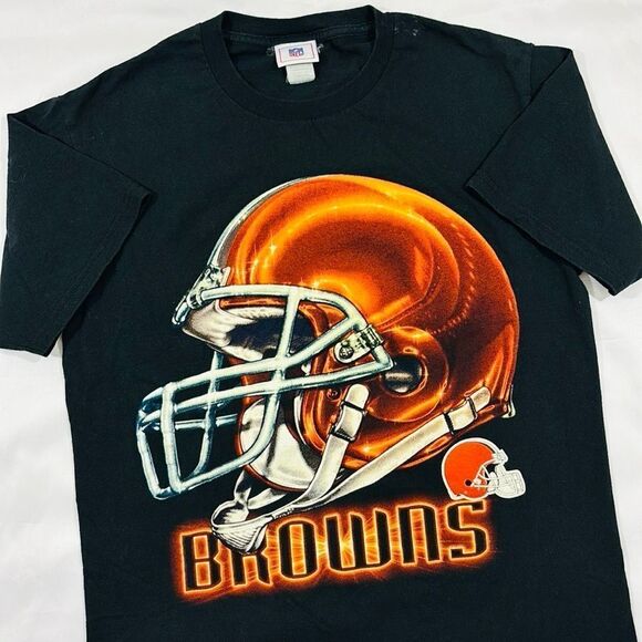 Vintage Cleveland Browns Big Helmet Short Sleeve Tee - Picture 1 of 7